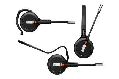EPOS IMPACT 5000 Go Headset Draadloos oorhaak, Hoofdband, Neckband Kantoor/callcenter Zwart