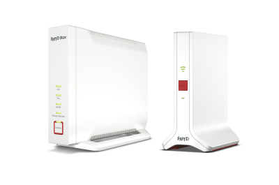 Mesh Set FRITZ! 4060 + 3000 AX INT Tri-band (2.4 GHz / 5 GHz / 5 GHz) Wi-Fi 6 (802.11ax) Wit 4x4