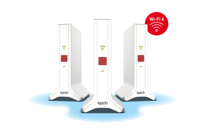 Mesh Set FRITZ! 4200 3-pack Edition Inter Dual-band (2.4 GHz / 5 GHz) Wi-Fi 6E (802.11ax) Rood, Wit 2x2/4x4