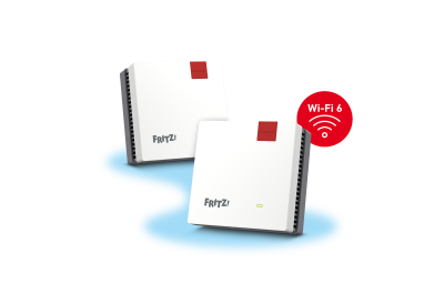 Mesh Set FRITZMESH SET 1600 2-PACK EDITION INTERNATIONAL Dual-band (2.4 GHz / 5 GHz) Wi-Fi 6 (802.11ax) Rood, Wit Intern