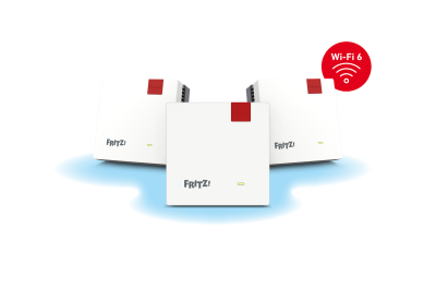 Mesh Set FRITZMESH SET 1600 3-PACK EDITION INTERNATIONAL Dual-band (2.4 GHz / 5 GHz) Wi-Fi 6 (802.11ax) Rood, Wit Intern