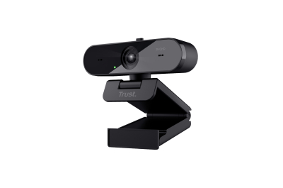 Trust Taxon Webcam - 2K QHD webcam – Autofocus – Dubbele microfoon – Privacyfilter – Zwart