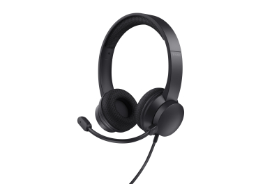 Trust Ayda ENC Headset - Evironmental Noise cancelling headset – USB-aansluiting – Microfoon met ENC – Zwart