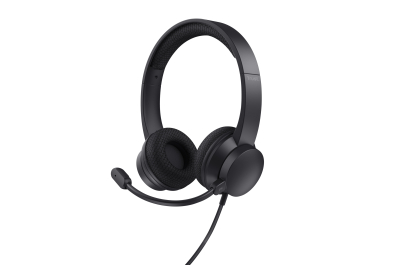 Trust HS-260 Headset - USB headset voor kantoor en calls – Lichtgewicht ontwerp – Verstelbare microfoon – business model - Zwart