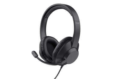 Trust Ayda Max Headset - Over-ear headset – Opklapbare microfoon – 3,5 mm aansluiting – Zwart