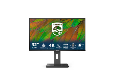 Philips 3000 series 32B1U3900/00 computer monitor 80 cm (31.5") 3840 x 2160 Pixels 4K Ultra HD LCD Zwart