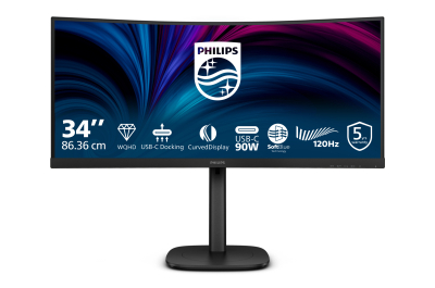 Philips 3000 series 34B2U3600C/00 computer monitor 86,4 cm (34") 3440 x 1440 Pixels Wide Quad HD LCD Zwart