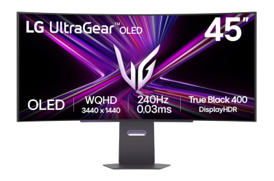 LG 45GX900A-B computer monitor 113 cm (44.5") 3440 x 1440 Pixels Wide Quad HD OLED Zwart