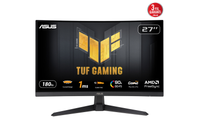 ASUS TUF Gaming VG27VQ3B computer monitor 68,6 cm (27") 1920 x 1080 Pixels Full HD LCD Zwart