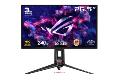 ASUS ROG Swift OLED PG27UCDM computer monitor 67,3 cm (26.5") 3840 x 2160 Pixels 4K Ultra HD QD-OLED Zwart