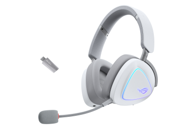 ASUS ROG Delta II Headset Bedraad en draadloos Hoofdband Gamen USB Type-C Bluetooth Wit