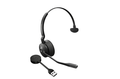 Jabra Engage 55 Headset Draadloos Hoofdband Kantoor/callcenter Zwart, Titanium