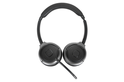 Targus AEH104GL hoofdtelefoon/headset Bedraad en draadloos Hoofdband Oproepen/muziek USB Type-C Bluetooth Zwart