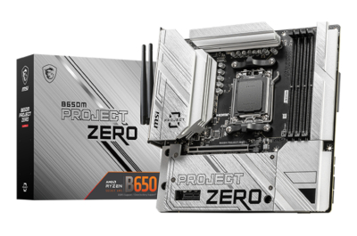 MSI B650M PROJECT ZERO moederbord AMD B650 Socket AM5 micro ATX