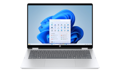 HP OmniBook 5 Flip 14-fp0075nd Intel Core 7 150U Hybride (2-in-1) 35,6 cm (14") Touchscreen 2K 16 GB LPDDR5-SDRAM 512 GB SSD Wi-Fi 6E (802.11ax) Windows 11 Home Zilver