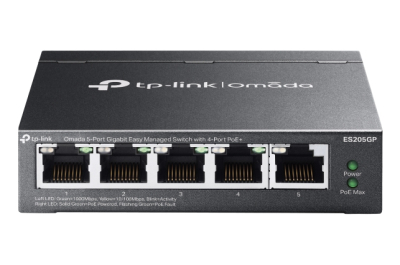 TP-Link Omada ES205GP netwerk-switch Managed Gigabit Ethernet (10/100/1000) Power over Ethernet (PoE) Zwart