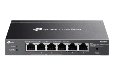 TP-Link Omada ES206GP netwerk-switch Managed Gigabit Ethernet (10/100/1000) Power over Ethernet (PoE) Zwart