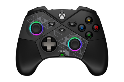 MSI FORCE PRO W CONTROLLER Zwart USB 2.0 Gamepad Analoog/digitaal Android, PC, Xbox One S, Xbox One X, Xbox Series S, Xbox Series X