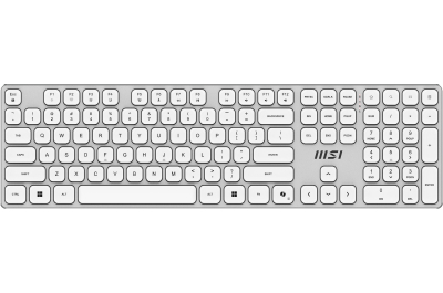 MSI FORGE K210 W COMBO WHITE US toetsenbord Inclusief muis Thuis/Werk USB QWERTY Amerikaans Engels Wit