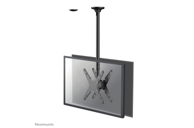 Neomounts FPMA-C340DBLACK Dual monitor/TV-beugel plafond 32-75" - h 106-156 cm