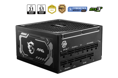 MSI MAG A1250GL PCIE5 power supply unit 1250 W 24-pin ATX ATX Zwart