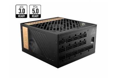MSI MEG AI1300P PCIE5 power supply unit 1300 W 24-pin ATX ATX Zwart