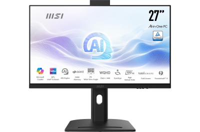 MSI Modern AM273QP AI 1UM-061EU Intel Core Ultra 5 125H 68,6 cm (27") 2560 x 1440 Pixels Alles-in-één-pc 16 GB DDR5-SDRAM 1 TB SSD Windows 11 Home Wi-Fi 6E (802.11ax) Zwart
