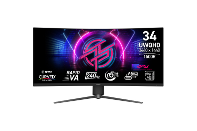 MSI MPG 346CQRF X24 computer monitor 86,4 cm (34") 3440 x 1440 Pixels UltraWide Quad HD Zwart