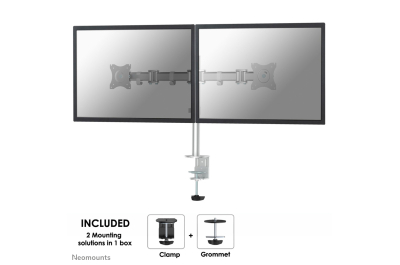 Neomounts NM-D135DSILVER Monitorarm 10-27"