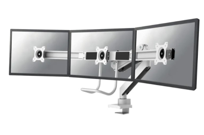 Neomounts NM-D775DX3WHITE flat panel bureau steun 68,6 cm (27") Wit