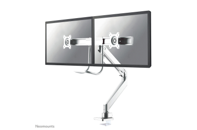 Neomounts NM-D775DXWHITE Monitorarm 10-32" - gasveer - Topfix - 180°-stop
