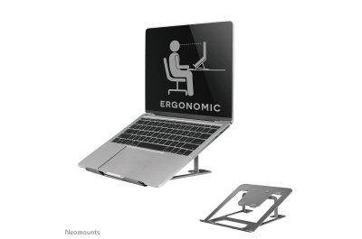 Neomounts NSLS085GREY Laptopstandaard 10-17" - opvouwbaar - compact - universeel