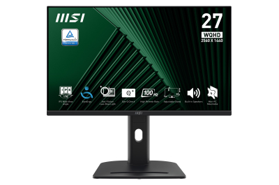 MSI Pro MP275QPG computer monitor 68,6 cm (27") 2560 x 1440 Pixels Wide Quad HD LCD Zwart