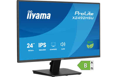 iiyama ProLite X2492HSU-B1 computer monitor 60,5 cm (23.8") 1920 x 1080 Pixels Full HD LED Zwart
