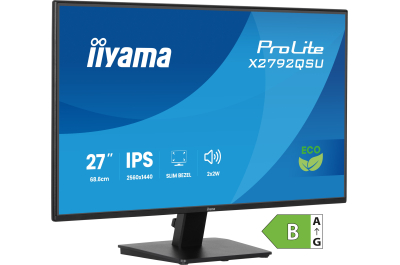 iiyama ProLite X2792QSU-B1 computer monitor 68,6 cm (27") 2560 x 1440 Pixels Quad HD LED Zwart