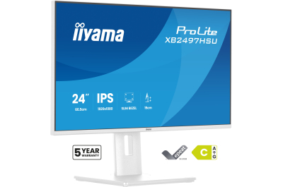 iiyama ProLite XB2497HSU-W1 computer monitor 60,5 cm (23.8") 1920 x 1080 Pixels Full HD LED Wit