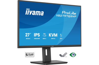 iiyama ProLite XB2797QSNP-B1 computer monitor 68,6 cm (27") 2560 x 1440 Pixels Quad HD LCD Zwart
